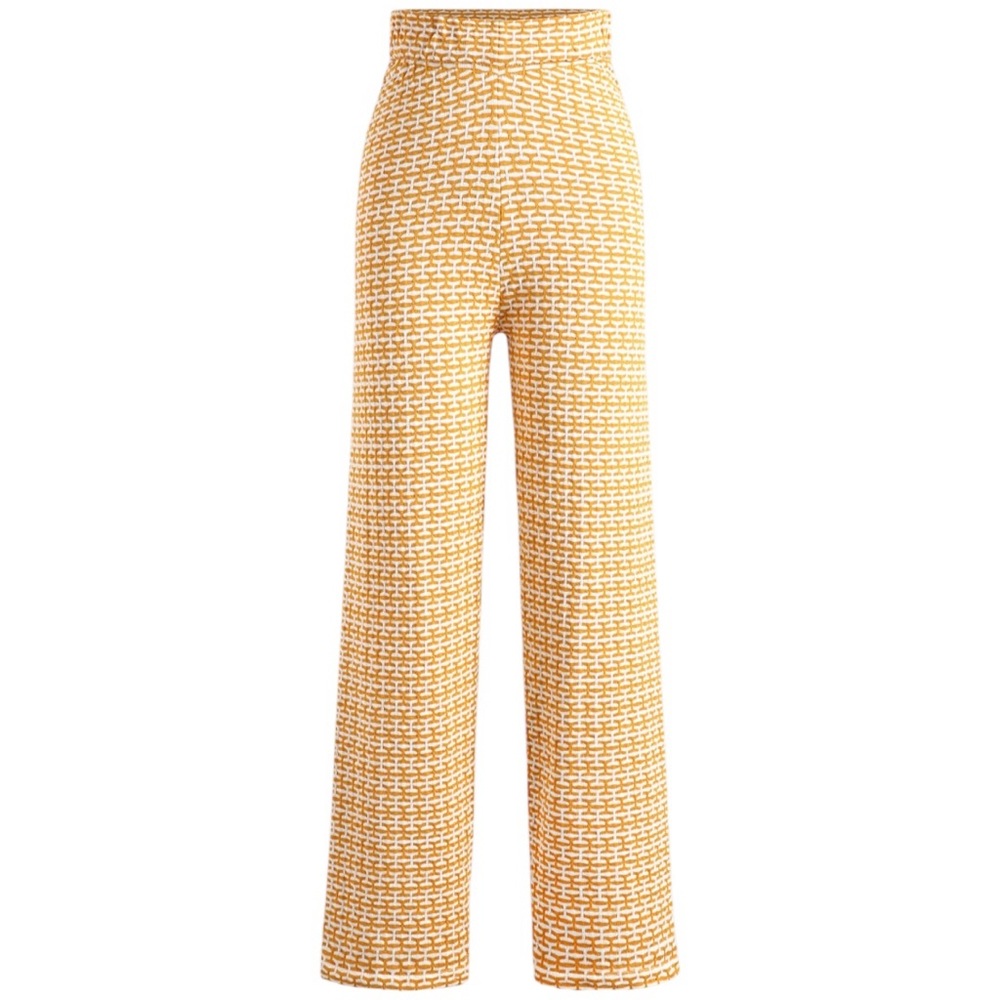 CIDER YELLOW GEOMETRIC HIGH WAIST
PANTS SIZE SMALL